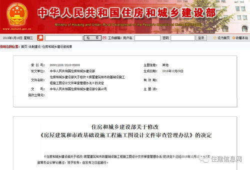 住建部新政 施工圖審查全面推行政府購買服務，消防、人防及市政設施管理同步加強